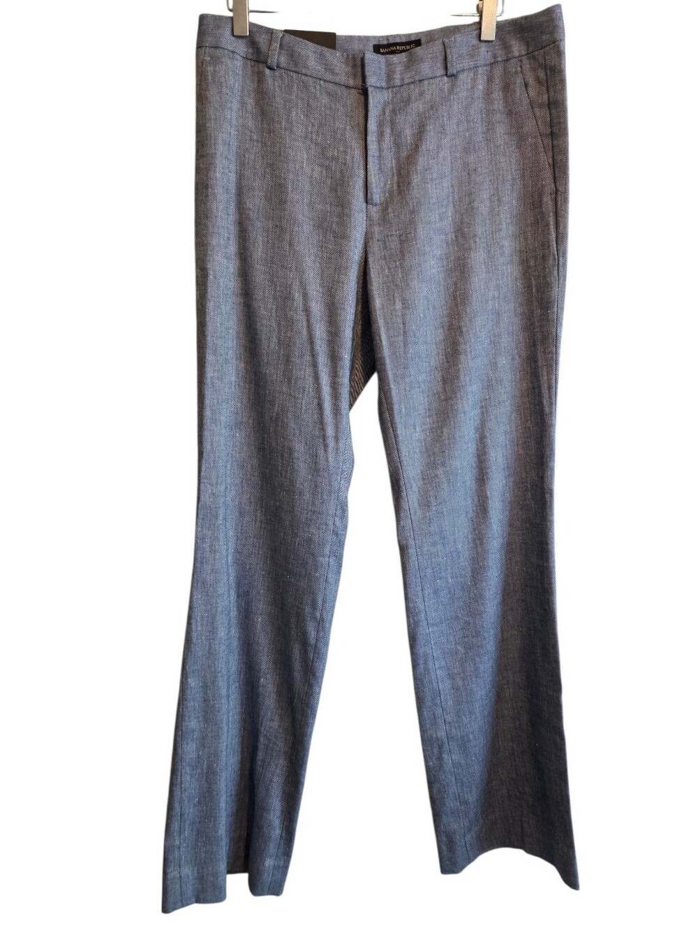 Banana Republic Factory Logan Chambray Women's Trousers Sz 8 Workwear Straight
